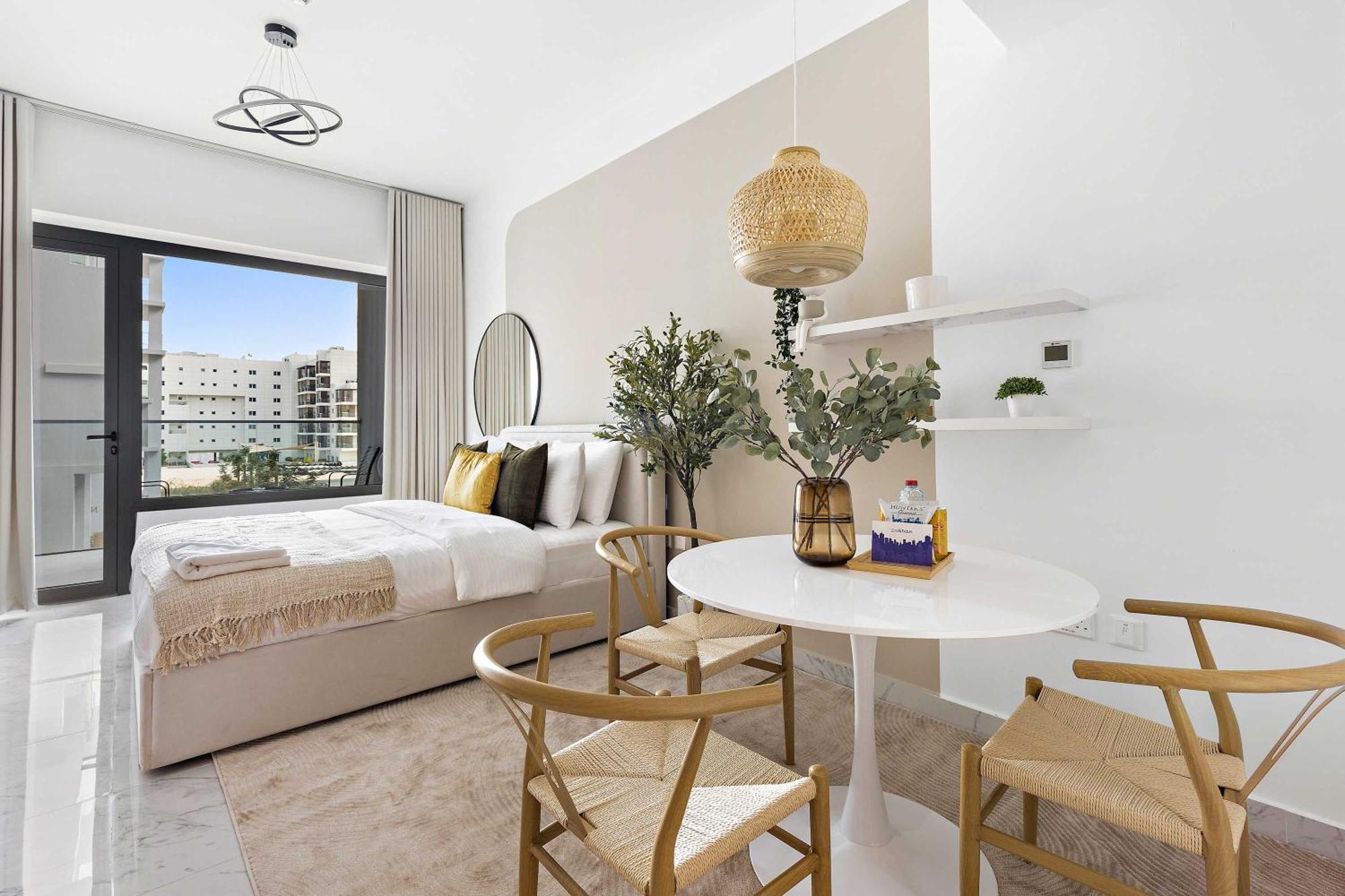 Silkhaus Chic Studio Near Masdar City Park Abu Dabi Exterior foto